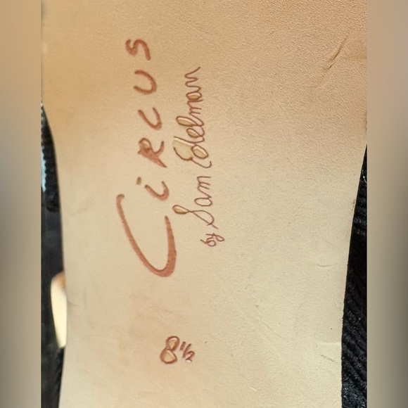 Preloved Sam Edelman Circus Audrea Black Platform Sandal Women's Size 8.5 - Picture 3 of 12